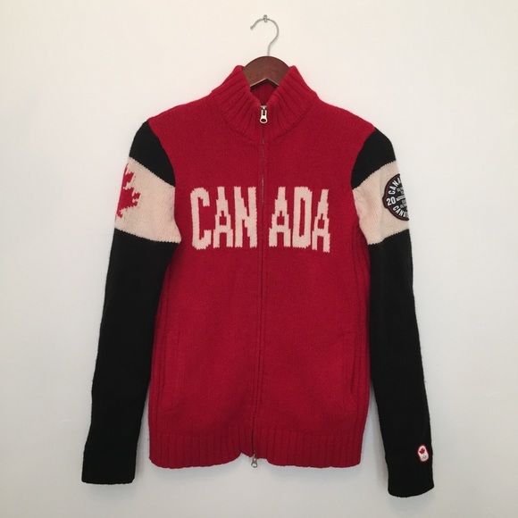 🛑 SOLD! CANADA OLYMPIC WOOL CARDIGAN SWEATER - Picture 3 of 13